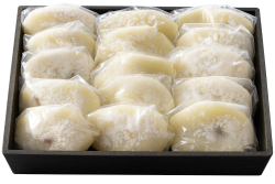 Q法事用白粉あんもち重箱（15個入り）