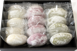 T法事用白粉三色もち重箱（15個入り）