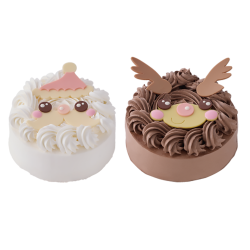 639　オキコ　サンタとトナカイのツインケーキ