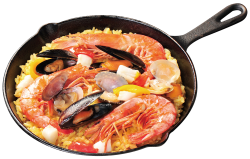 681　魚介のパエリア　3人前