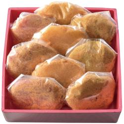 D三色もち重箱（9個入り）（あんもち・紅いも・よもぎ）