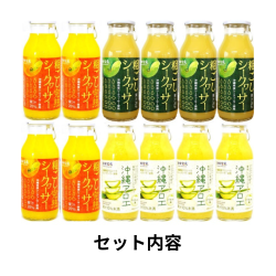 ※送料込み　粗ごしシークヮーサー＆沖縄アロエドリンクセット